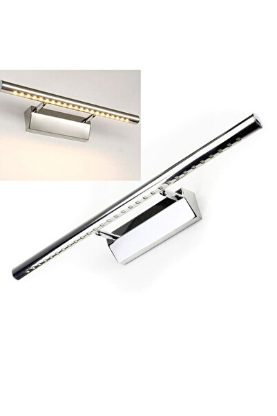 Generic مصباح حائط مرآة LED من الفولاذ المقاوم للصدأ باللون الأبيض