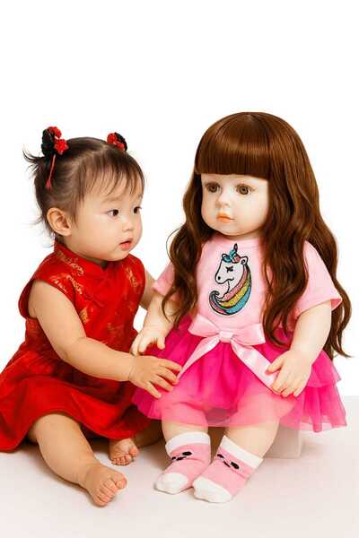 REZZOSS دمية طفل حديث الولادة واقعية مصنوعة من السيليكون الناعم والفينيل لعبة...