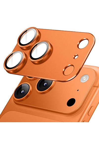 Coverzone Camera Lens Protector Compatible with iPhone 17 Pro 9H Tempered Glass Full Coverage Glass Cover with Metal Ring