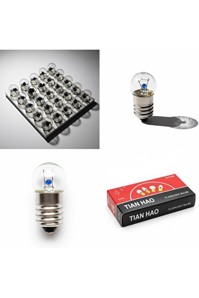 Beimo Mini Deney Ampulü 50'Li Set 2.5 V , Deney Seti İçin Ampul