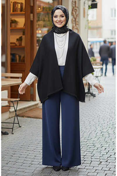 sefamerve Shoulder shawl 1071-01 black