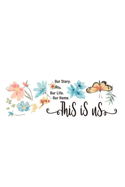 Yash Sticker decorativ - This Is Us- 30x70 cm, multicolor