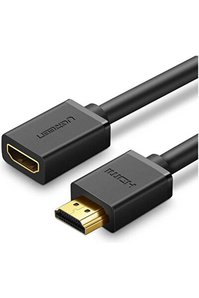 Ugreen كابل HDMI HD107 ذكر إلى أنثى بطول 0.5 متر بدقة 4K بمعدل 60 هرتز وسرعة 10.2 جيجابت في الثانية، أسود | 10141