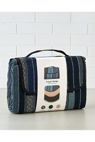 REDTAG سجادة تخييم عربية زرقاء قابلة للطي مع حزام للبطن