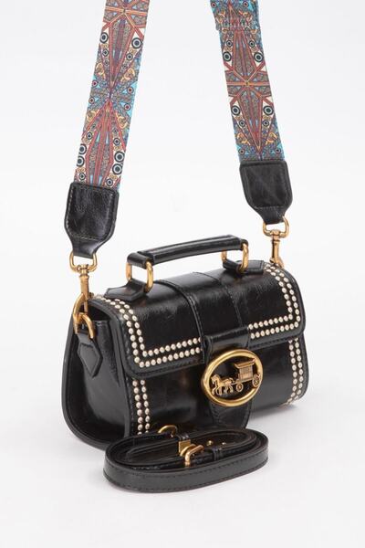 Levidor Premium Black Speckle Detail Gray Shoulder Bag - 930429