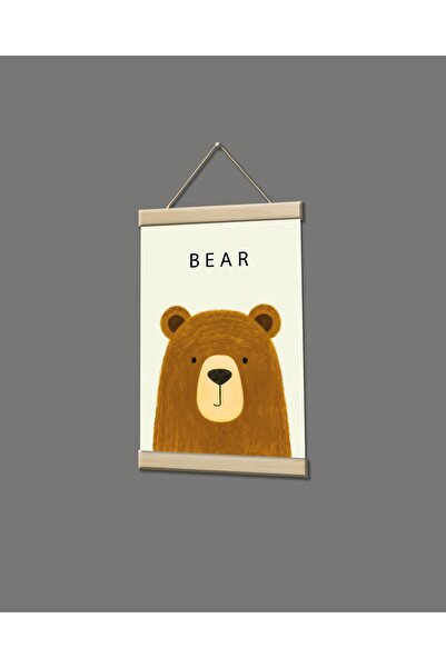 idealizbiz Πίνακας σε καμβά με πορτρέτο αρκούδας