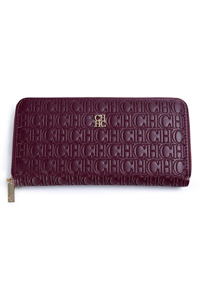Ch CHHC New Fashion Classic Zipper Wallet Premium Texture Unisex Long Wallet