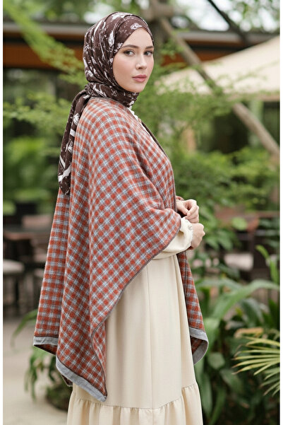 sefamerve Poncho Shoulder Shawl 2073-01 Tile