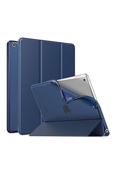 URBBKING Slim Smart Cover with Translucent Hard Shell Back Flip Case For Apple iPad 10.2-Inch(2019) Blue