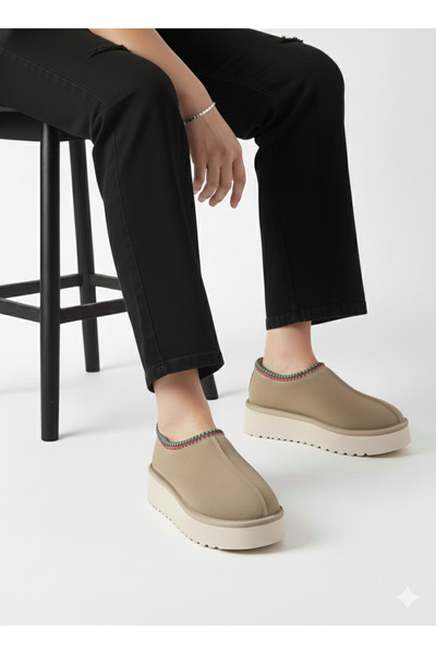 Frelyn Cream Color Ankle Length Women's Durable 4 cm Sole Comfortable Fur Lin...