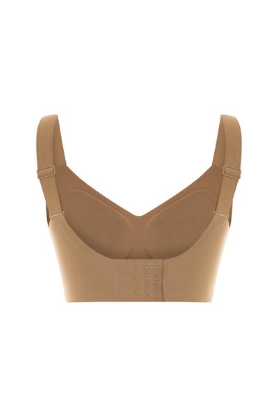 HNX Women's Stitch-Free Traceless Underwire-Free t Shaping / Sculpting Comfort Bra with Removable Pads and Wide Straps Bralet