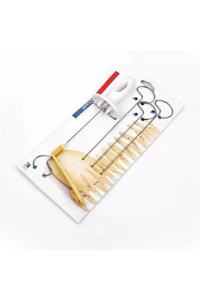 Yash Dispozitiv pentru taiat sau spiralat cartofi, inox, 29 x 14 cm