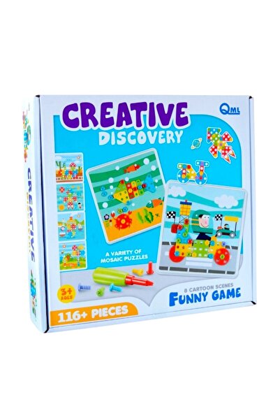 OEM Joc Hooppie, constructie si indemanare, 23x23x5 cm, 116 piese, 8 variante...