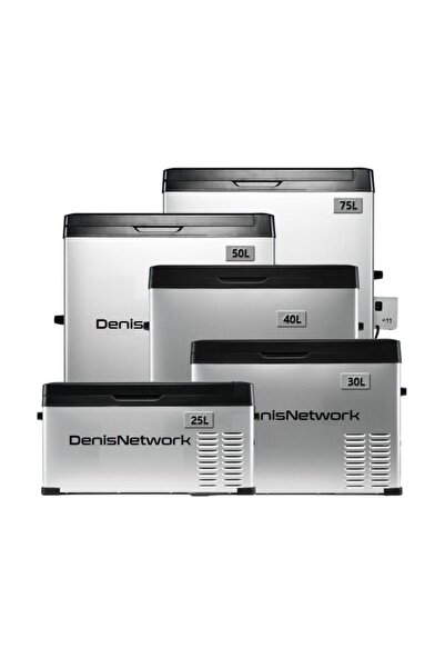 DenisNetwork 12/24V Compressor Car Fridge/Freezer 15–75L for RV, Truck, Van