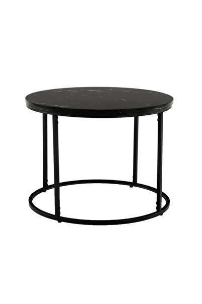 DacEnergy Coffee table, black marble / black metal, GAGIN