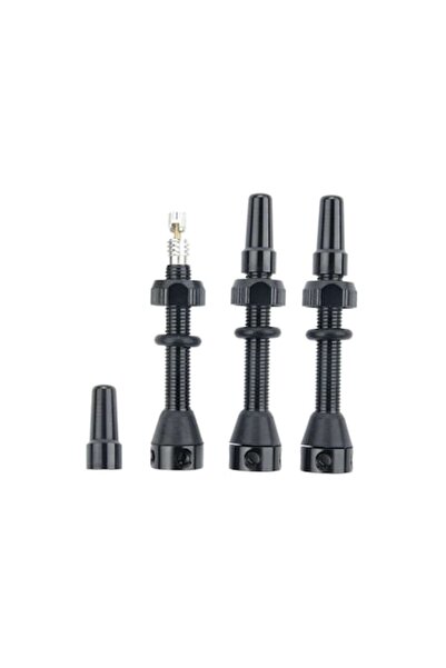 Valve Valve Presta tubeless (3 buc.), 44 mm, 5 ieșiri de aer, negre