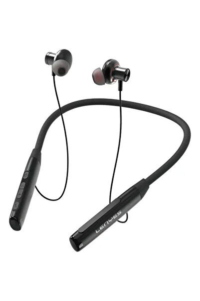 Lenyes سماعات رأس لاسلكية A57 بلوتوث، بطارية 100 ساعة، لون أسود
