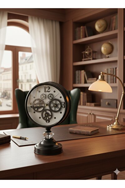 Lavinda Bags&Shoes Ev Ofis Metal Masa Saati Sessiz Mekanizmalı