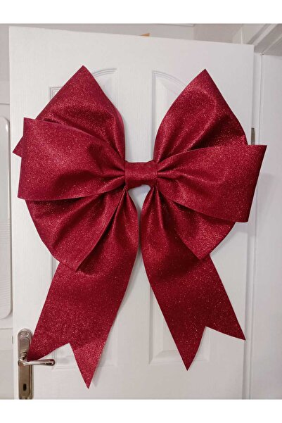 Rose bloome Büyük fiyonk ışıltılı kırmızı 100cm