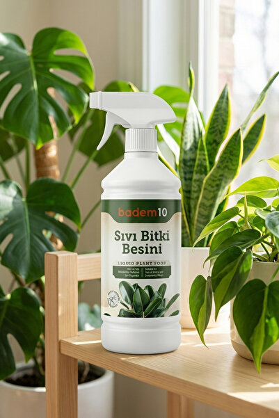 Badem10 Hobi ve Süs Bitkileri İçin Besleyici Onarıcı Adapte Edici Sıvı Bitki Besini 500 ml Bitki Vitamini