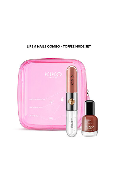 Kiko Makyaj Setleri - LIPS & NAILS COMBO- TOFFEE NUDE SET