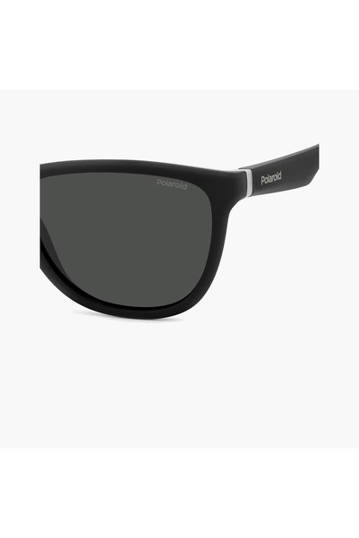Polaroid Polarized 56 MM Grey Rectangle Sunglasses