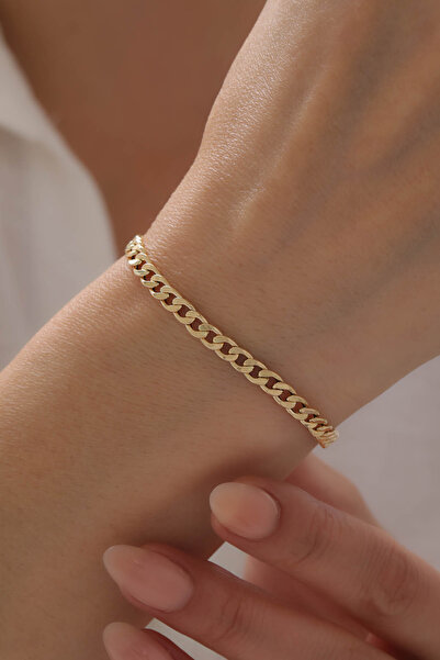 Kado Kuyumculuk 14 Ayar Altın Gurmet Bileklik 5 mm