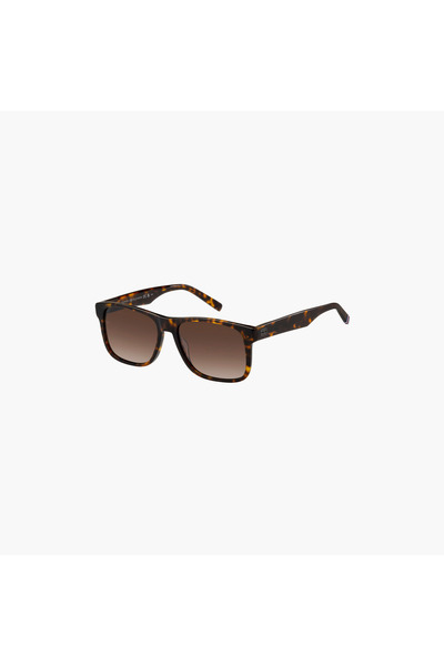 Tommy Hilfiger Men's 57 MM Brown Shaded Rectangle Sunglasses