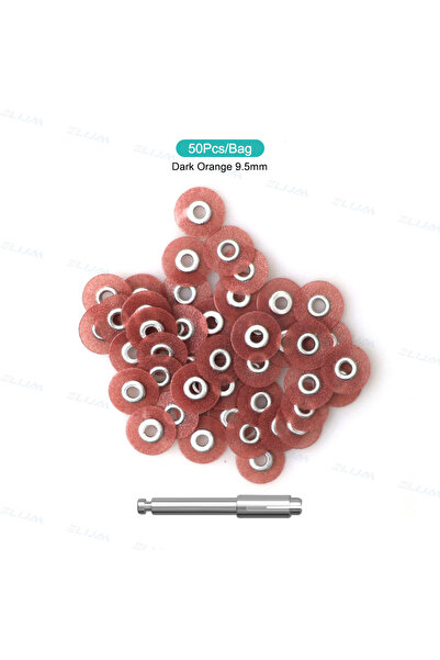 Choice1 أقراص تلميع وتشطيب الأسنان خشنة 9.5 مم، 50 قطعة/حقيبة، مركبات السيرام...