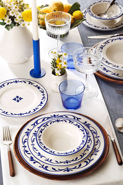 Kütahya Porselen Safir 24 Parça 6 Kişilik Yemek Takımı