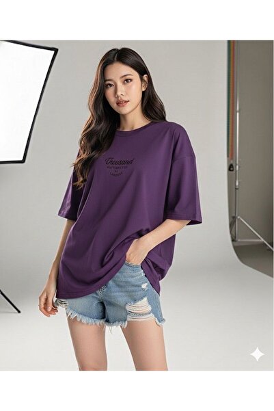 BW Bravely Wear تي شيرت نسائي بطباعة ألف تصميم