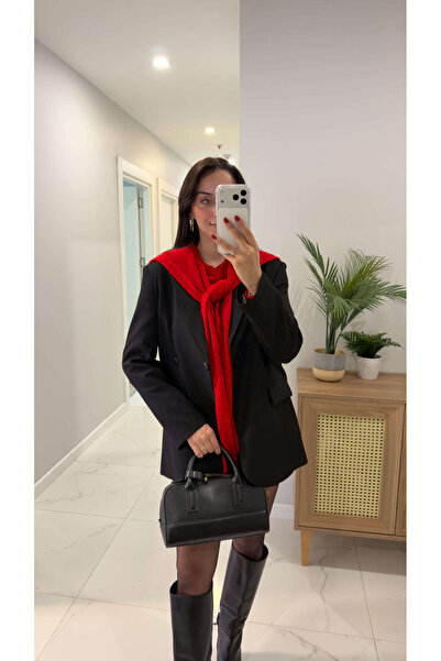 BİRCANÇİL Kosowa Black Buttoned Blazer Jacket