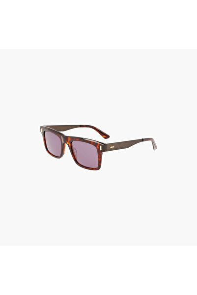 Calvin Klein نظارات شمسية مستطيلة بعدسات بنفسجية للرجال - CK22511S