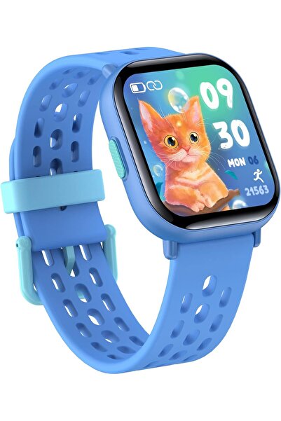 DMG TECH DMG Kids Smart Watch 1.54" Fitness Tracker, Heart Rate & Sleep Monitor, Pedometer, IP68 (Blue)