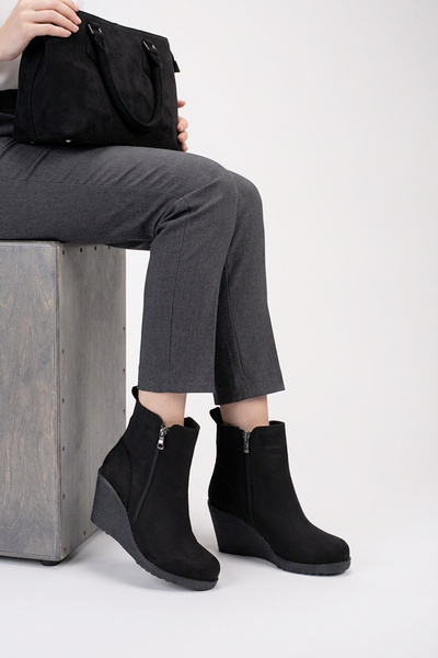 MARSEDO حذاء نسائي بكعب عريض وسحاب للاستخدام اليومي من سانديس