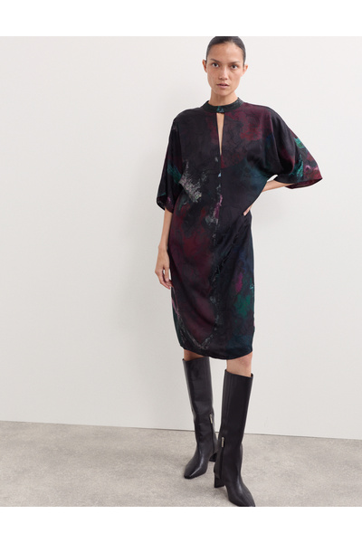 Marks & Spencer Desenli Mini Elbise