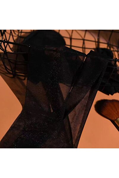 Eces Design Simli Işıltılı 15D Şeffaf / Tül İnce Kadın Külotlu Çorap – Parlak...