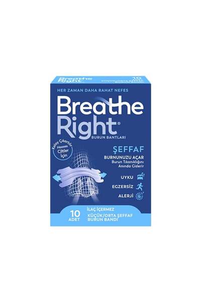 Breathe Right Burun Bandı Şeffaf
