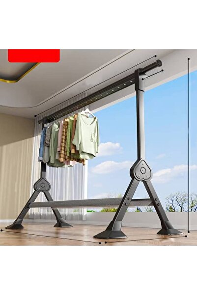 NKX Clothstand 2.36 Meter Telescopic Single Pole Green Drying Net