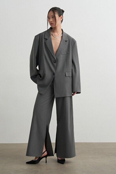 TRİNİTY Women's Oversize Blazer Jacket Pants Set