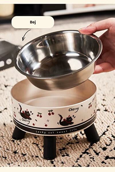 PetFix Anti-Servikal 4 Ayaklı Kedi ve Köpek Mama & Su Kabı