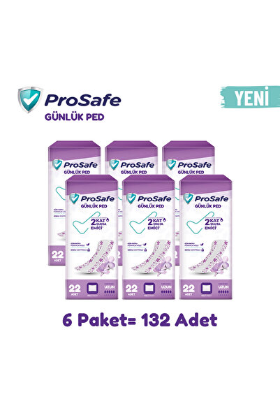 PROSAFE GÜNLÜK PED UZUN 22'Lİ x6