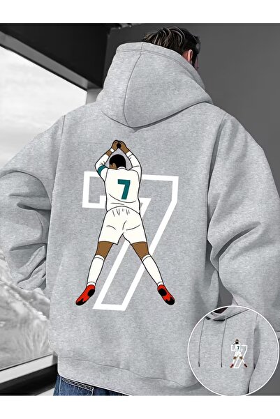 Flaubert -ανδρικό φούτερ με κουκούλα με τύπωμα 7 sweat Ποιοτικό ύφασμα με 3 κ...