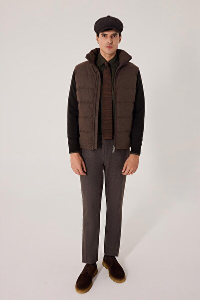 Sabri Özel DİK YAKA KUMAŞ GARNİLİ TRİKO MONT Gri