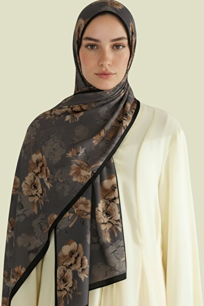 Karaca Eşarp SEREN ÇİÇEKLİ COTTON ŞAL - MOR