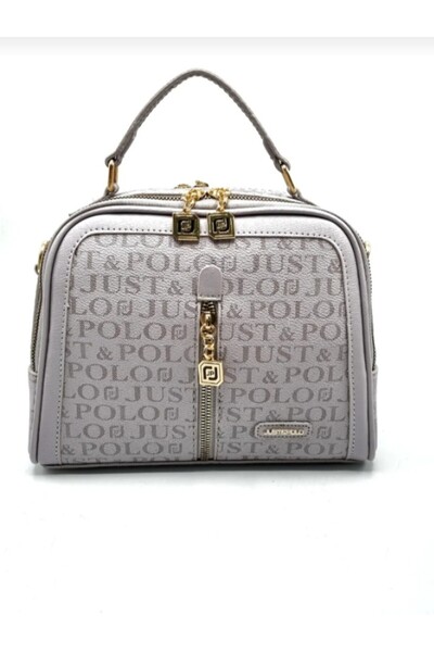 eflanmoda Geantă de mână și de umăr pentru femei Just Polo cu imprimeu monogramă