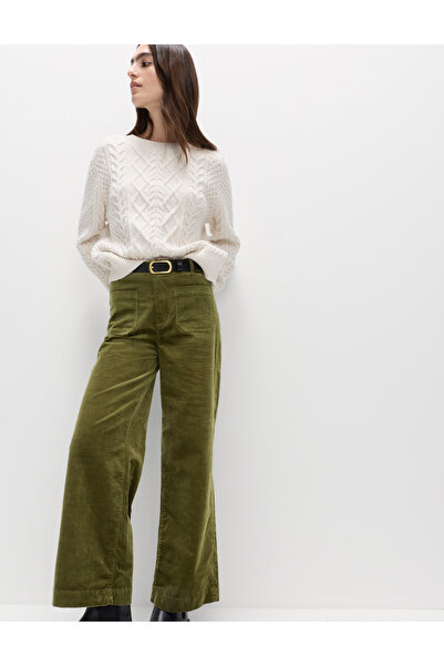 Marks & Spencer Geniş Paça Kadife Pantolon