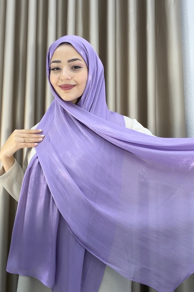 Matik Abiyem Sofia Saten Zarif Dökümlü Şal - Hafif ve Konforlu Şal