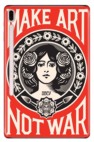 Cekuonline Samsung Galaxy Tab S7 Plus SM-T970 12.4" Kılıf Desenli Silikon - M...