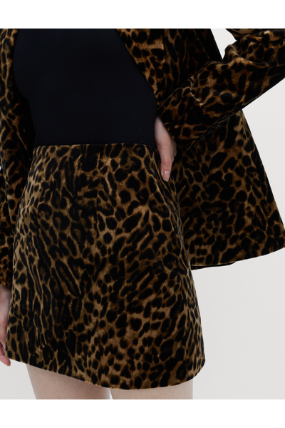 Marks & Spencer Leopar Desenli Mini Etek